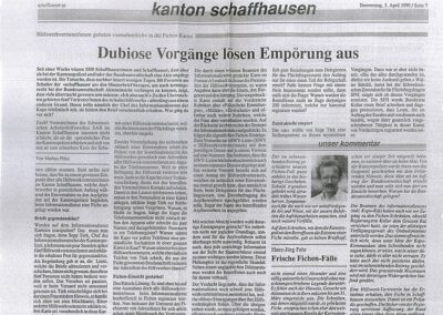Fichenskandal 1990 – Dubiose Vorgänge lösen Empörung aus