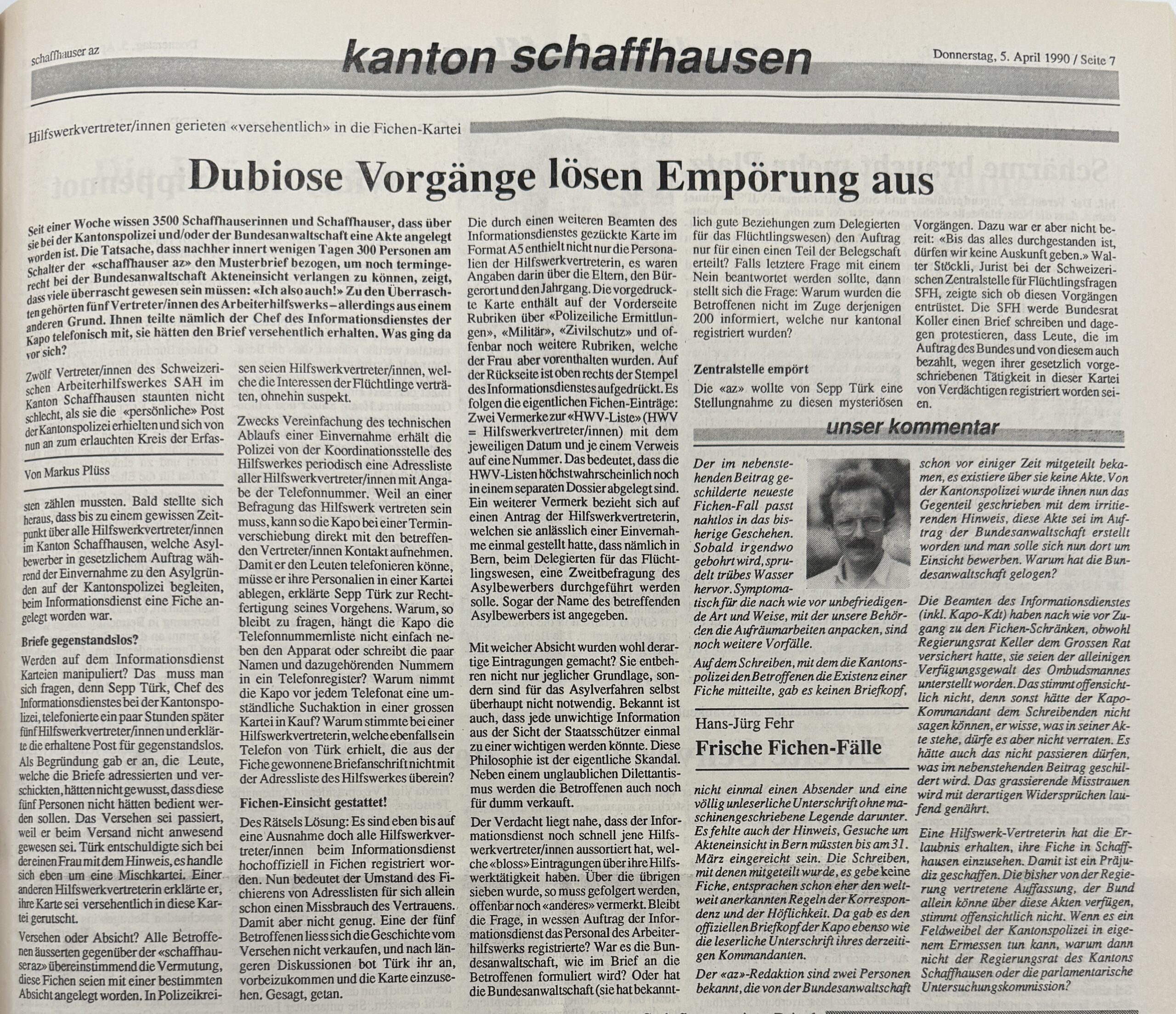 Dubiose Vorgänge